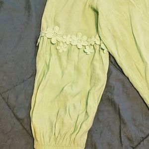 Avenue size 26/28 mint green boho shirt